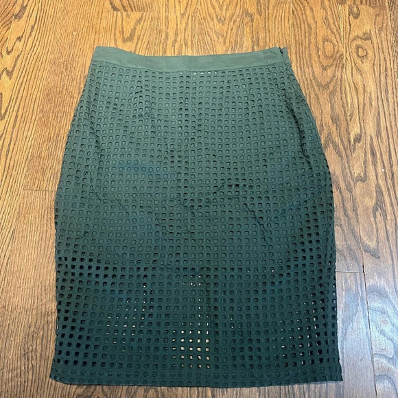 Walter Baker Faye Knit Green Skirt Size 10 - Picture 2 of 6